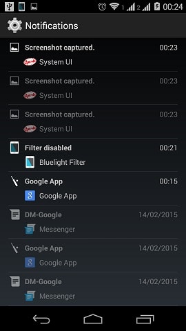 how to see old notifications on android 10